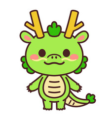 Fototapeta premium 辰のかわいいキャラクター イラスト素材