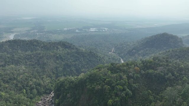 view from the top of the mountain, Meghalaya, india