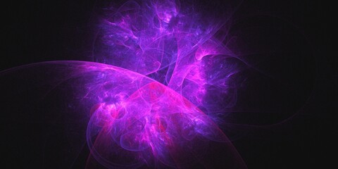 3D rendering abstract multicolor fractal background