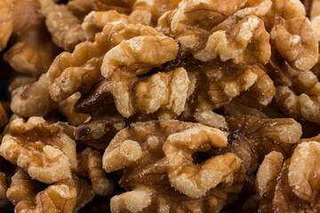 Walnut nut closeup