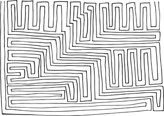 Print maze. Vector illustration. Find the way out.