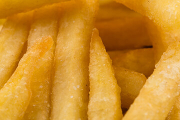 Fried potatoes closeup