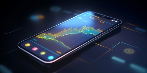 Using  smartphone for trading stocks and forex. With the help of cutting-edge technology, able to stay up to date with the latest market trends and make profitable investments. generative ai.