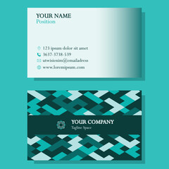 Our modern business card design features a clean and simple layout with a sleek, professional touch. Stand out from the crowd with a card that makes a lasting impression.