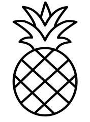 Pineapple outline icon