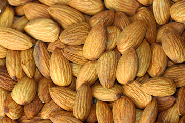 Fototapeta premium almonds close up background