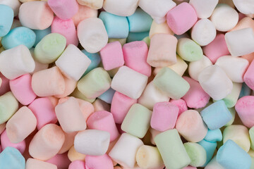 Colorful marshmallows as background