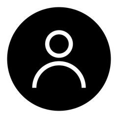 Profile icon. user sign.	
