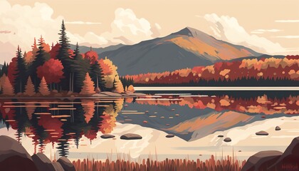 State of New Hampshire landscape (ai generate)