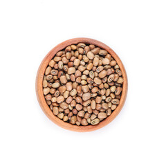 Brown cowpeas (Yunakesa Brown Crowder Cowpea, Dixie Lee Pea), Brown crowder peas in Pottery
