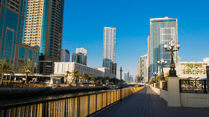Fototapeta na wymiar Sharjah city at the day