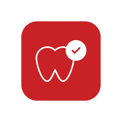 Teeth icon vector stock.