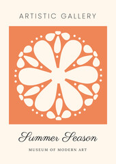 Groovy Boho 70s Flower Print Hippie Vintage Poster Magical Celestial Peace Love Wall Art Retro Wave