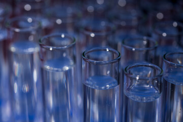 Glass test tubes