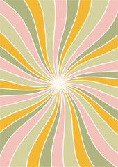 Groovy Boho 70s Flower Print Hippie Vintage Poster Magical Celestial Peace Love Wall Art Retro