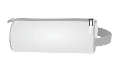 White pencil case. vector illustration