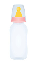 Isolated baby bottle. vector illustration