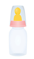 Isolated baby bottle. vector illustration