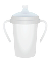 Isolated baby bottle. vector illustration