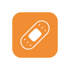 Plaster icon vector stock.