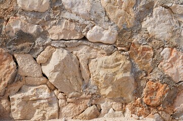 stone wall texture background in Spain, Provinze of Alicante