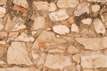 stone wall texture background in Spain, Provinze of Alicante