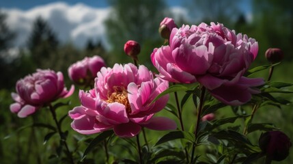Nature's Pastel Palette Pink and White Flowers in Daytime 