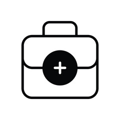 Obraz premium First Aid Kit icon vector stock.