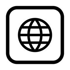 Globe earth world icon.	