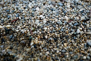 Closeup of gravel ground