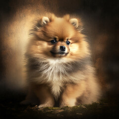 Obraz premium pomeranian puppy