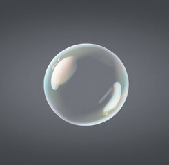 a bubbles on gray background