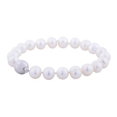 pearl bracelet, carved on a white background