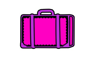 suitcase isolated on white background.