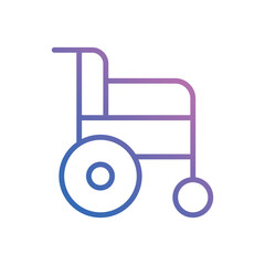Wheelchair icon vector stock.