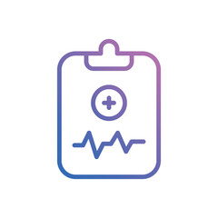Medical Report icon vector stock.