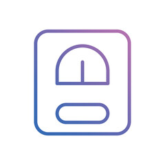 Fototapeta premium Weight Scale icon vector stock.