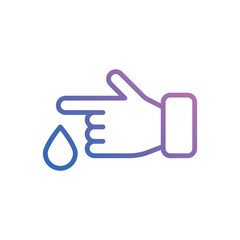 Blood Test icon vector stock.