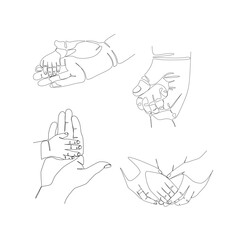 Hands vector illustration