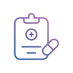 Medical Report icon vector stock.
