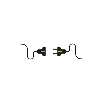 stecker, electric plug icons. vector illustration isolated on white background