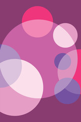 round light on crimson background, light reflection