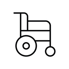 Wheelchair icon vector stock.