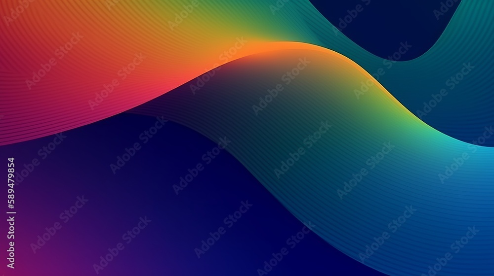 Aufkleber abstract blend colorful gradient background for cover design. abstract design element. multicolor wa