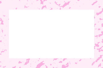 ピンク色のアイスの色合いのフレーム素材(透過)