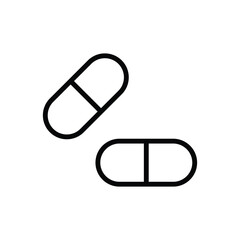 Pills icon vector stock.