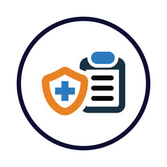 form, medical, plus, insurance, safety, medical insurance form icon