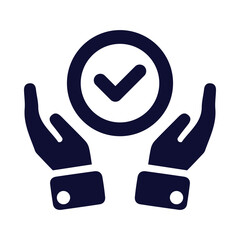 business, insurance, safety, hand, care, business insurance icon