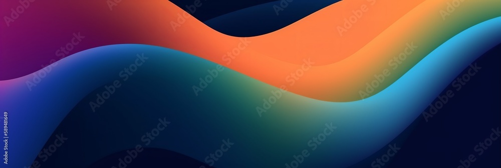 Aufkleber abstract blend colorful gradient background for cover design. abstract design element. multicolor wa