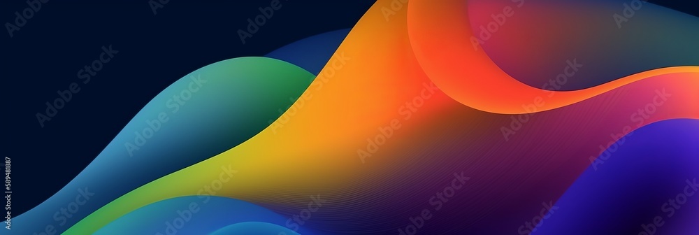 Aufkleber abstract blend colorful gradient background for cover design. abstract design element. multicolor wa